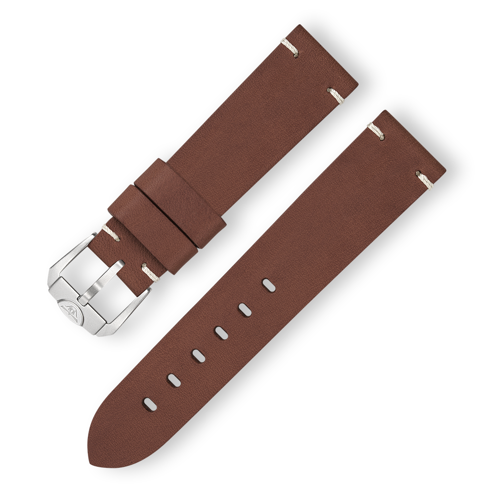 Squale Handmade Dark Brown Leather Strap 20mm