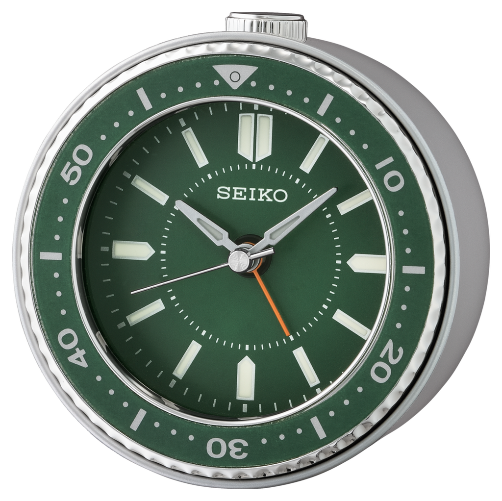 Seiko Bedside Alarm Clock Green QHE184M