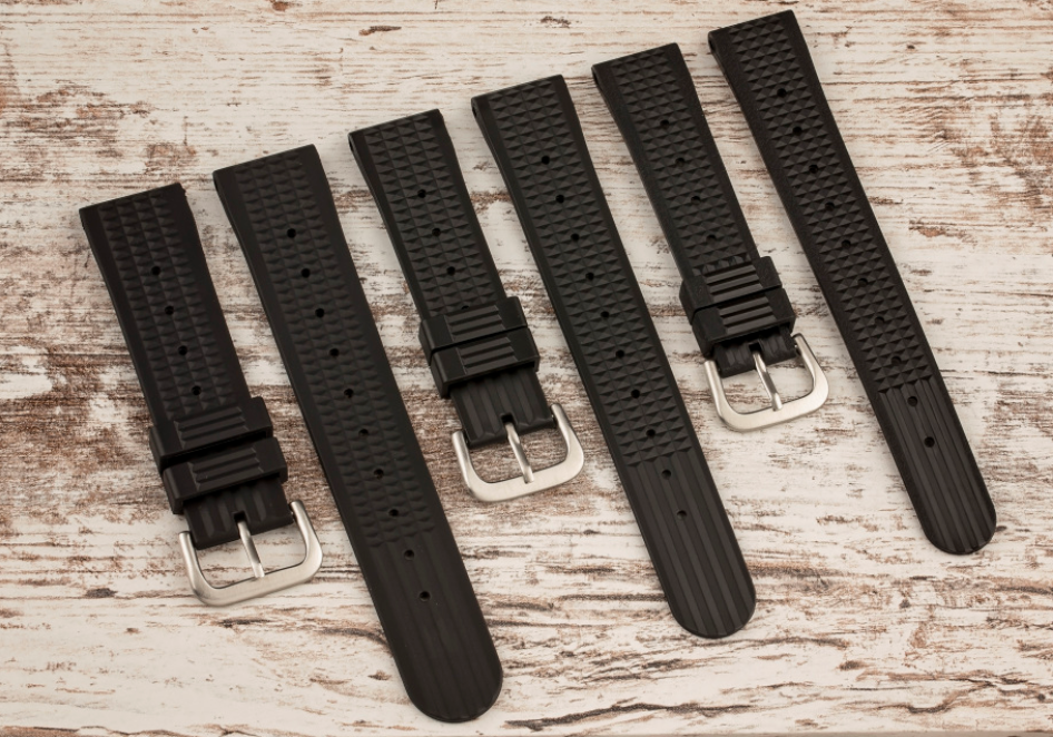 Uncle Seiko Waffle Strap for Diver Watch Black