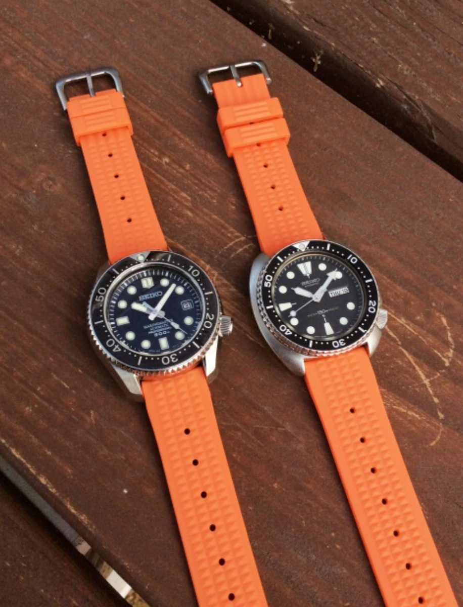 Seiko best sale orange strap