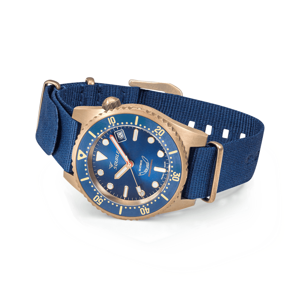 Squale 1521 Bronze Blue