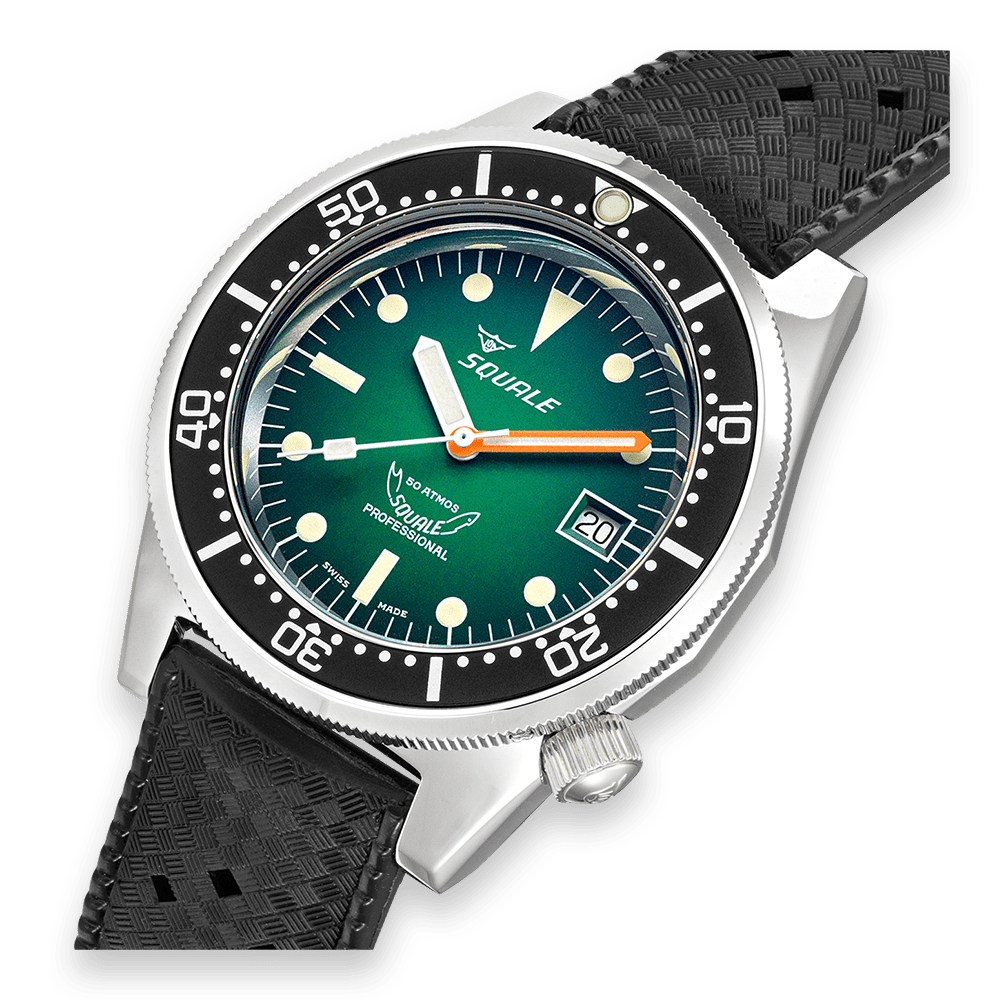 Squale 1521 Green Rubber