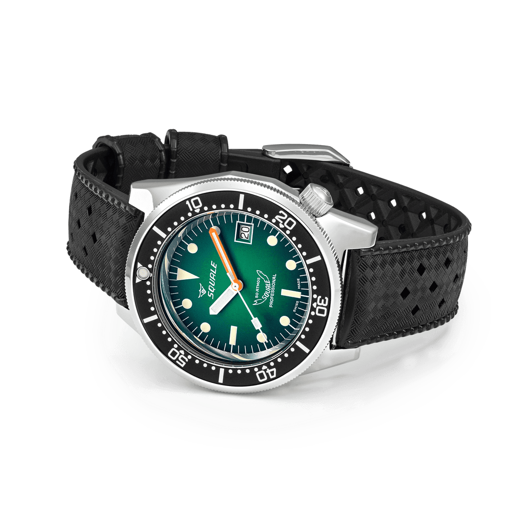 Squale 1521 Green Rubber