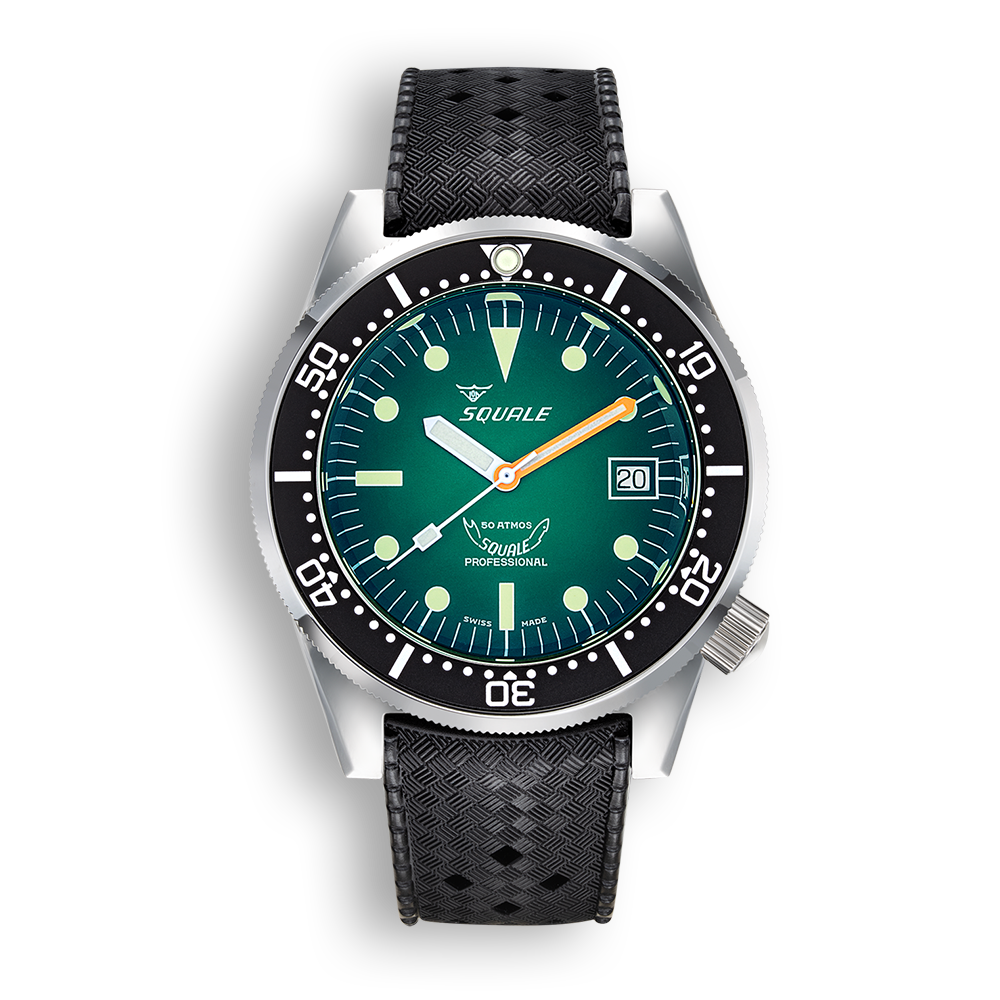 Squale 1521 Green Rubber