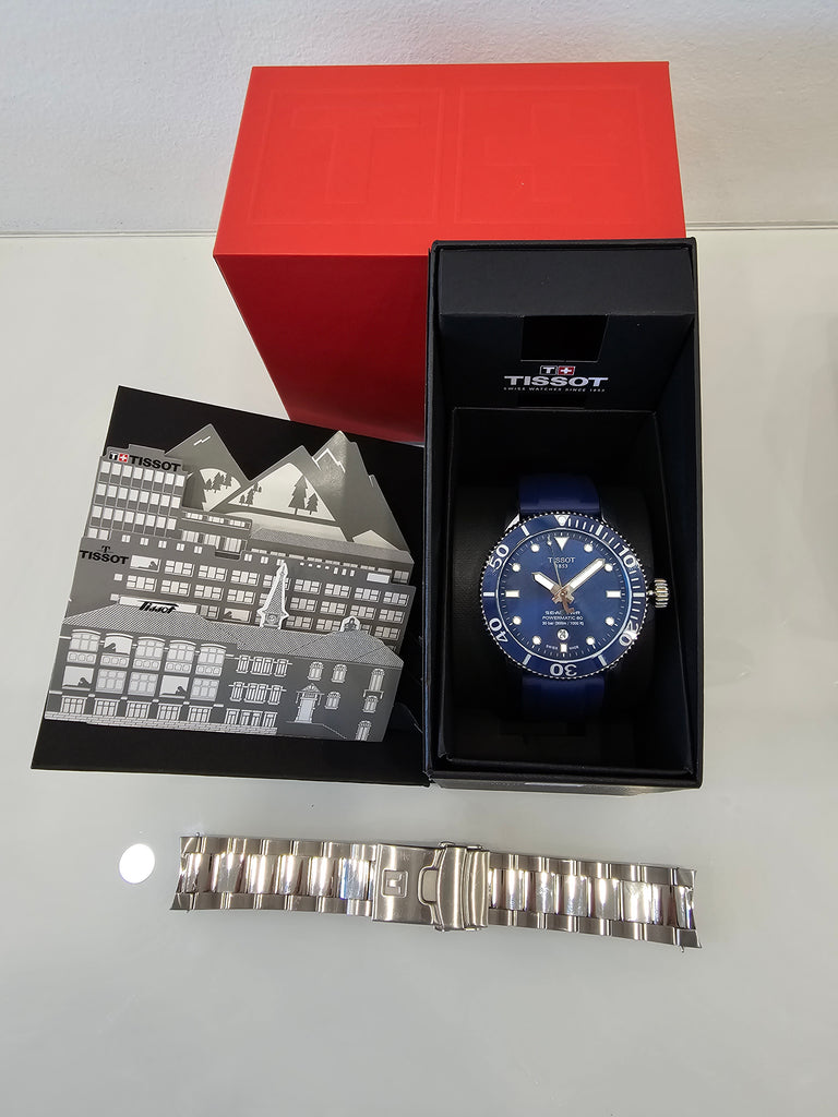 Pre-owned Tissot Sea Star Blue dial T120.407.11.041.03