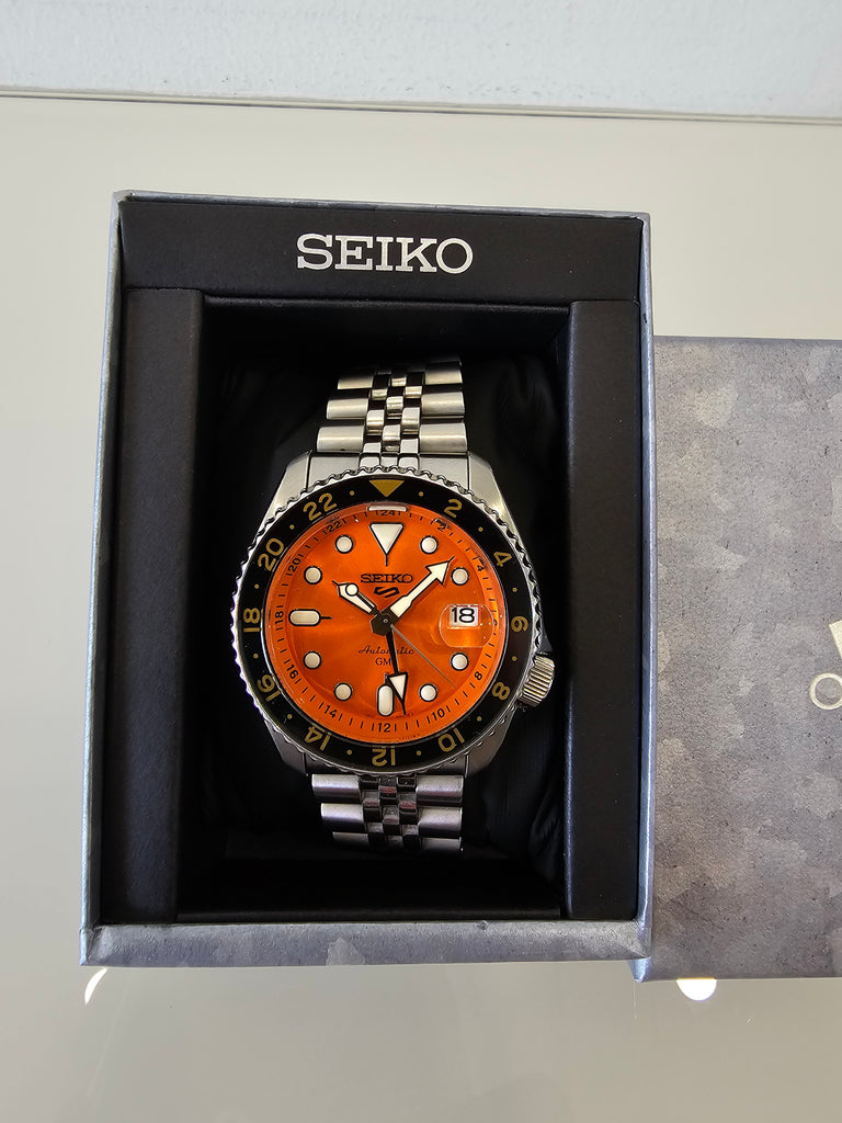 Pre-owned Seiko 5 Sports GMT SSK005K1