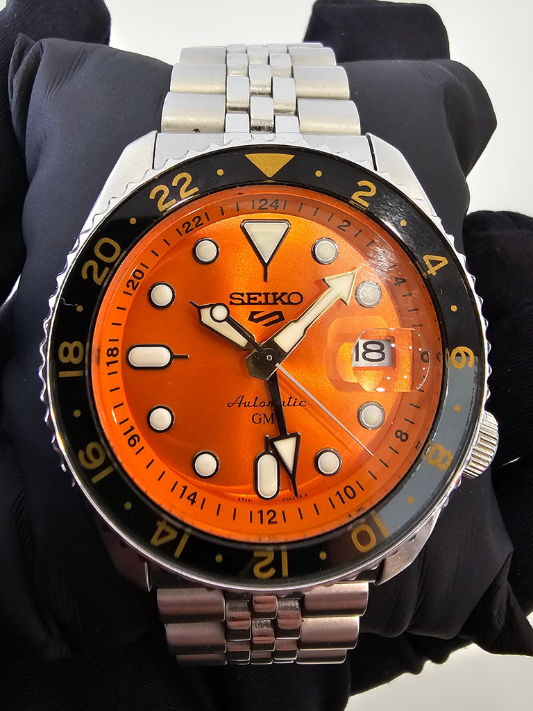 Pre-owned Seiko 5 Sports GMT SSK005K1