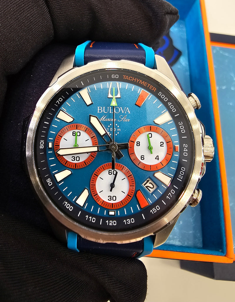 Pre-owned Bulova Marine Star E1 Team Miami