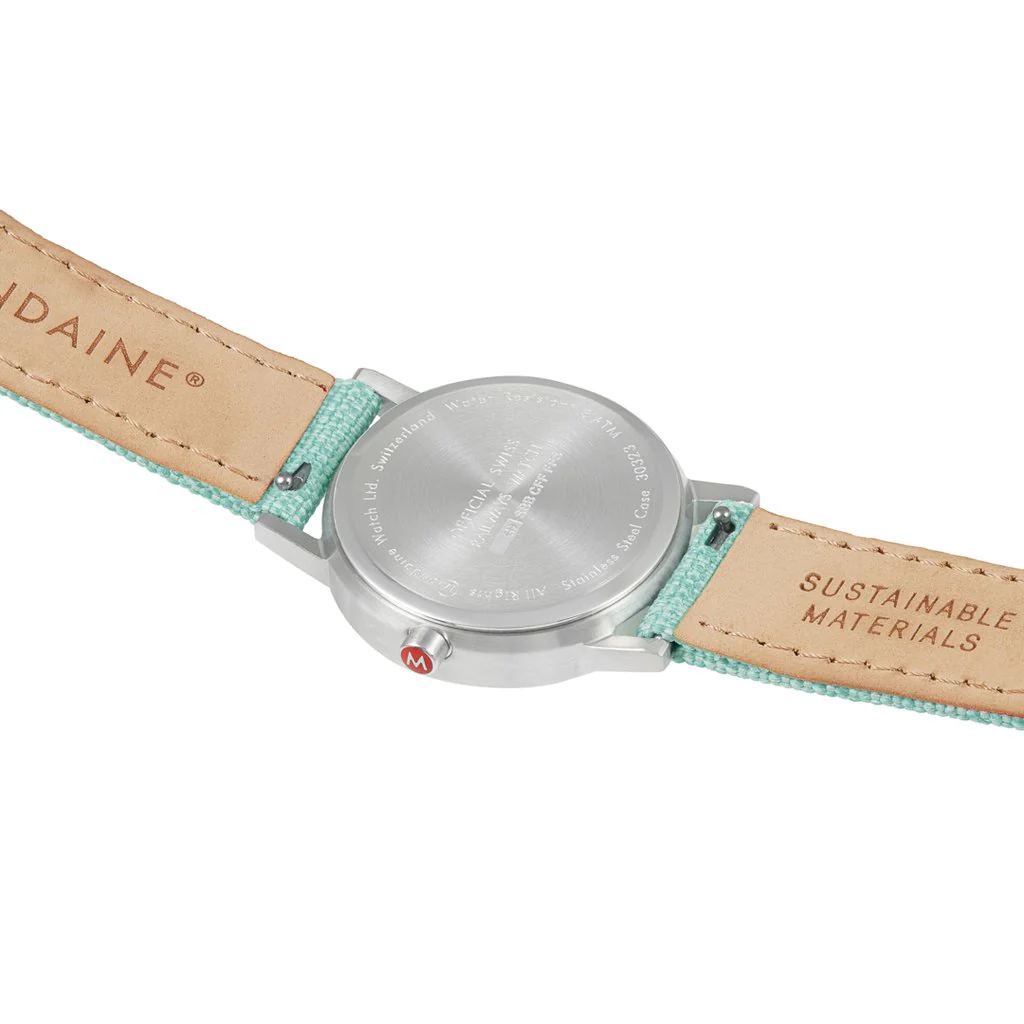 Mondaine Classic Mint Textile Strap