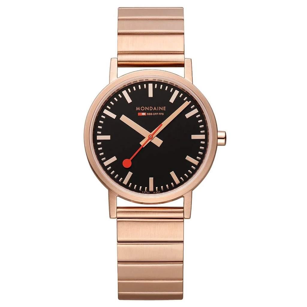 Mondaine Classic Rose Golden Watch 36mm