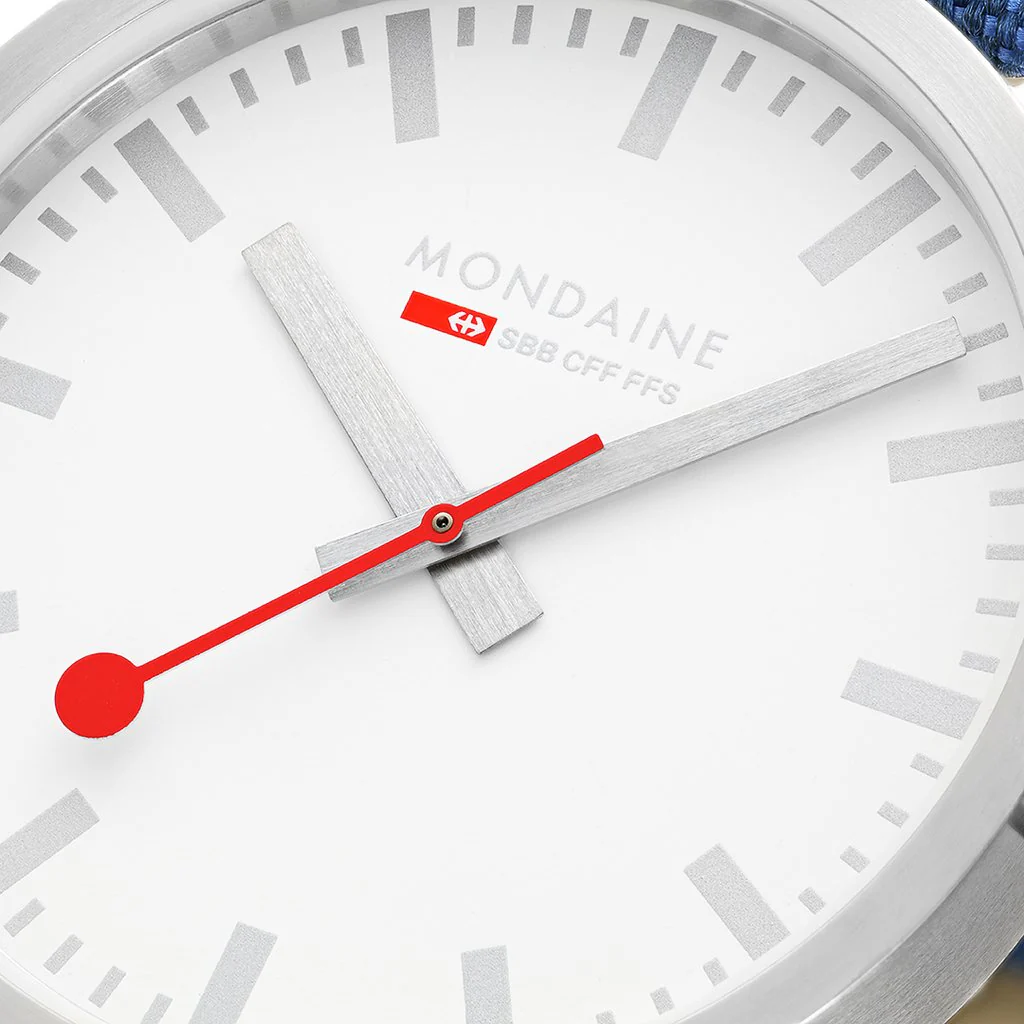 Mondaine Classic Navy Blue Textile 40mm