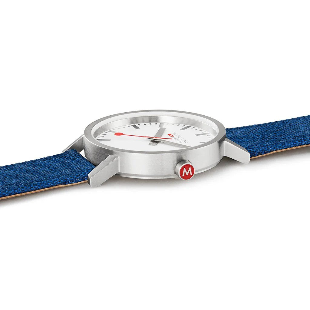 Mondaine Classic Navy Blue Textile 40mm