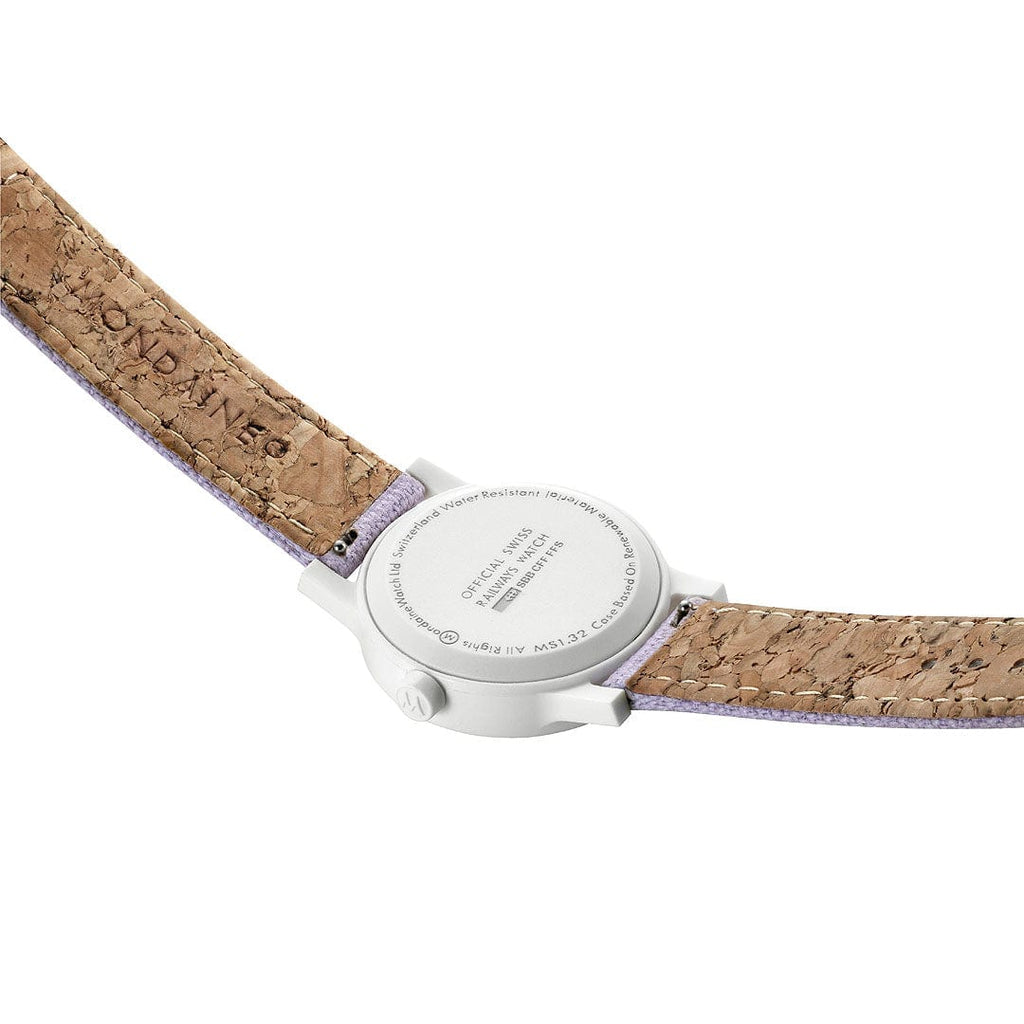 Mondaine Essence White Lavender Sustainable Watch 32mm
