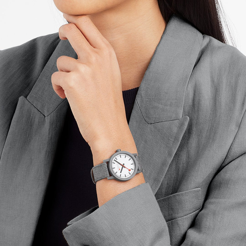 Mondaine Essence Petite Grey Sustainable Watch 32mm