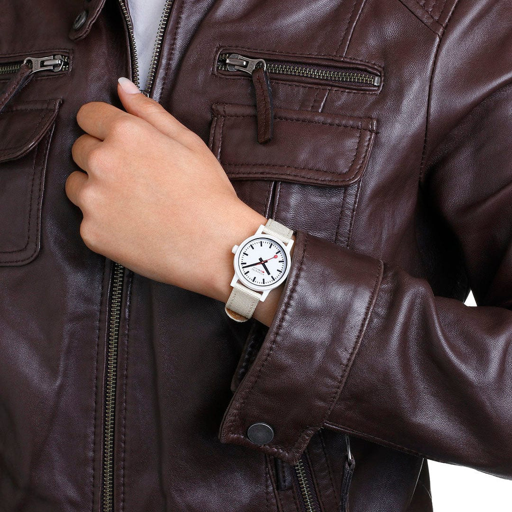 Mondaine Essence Light Grey Sustainable Watch 32mm