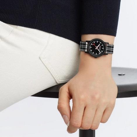 Mondaine Essence Black Sustainable Watch 32mm