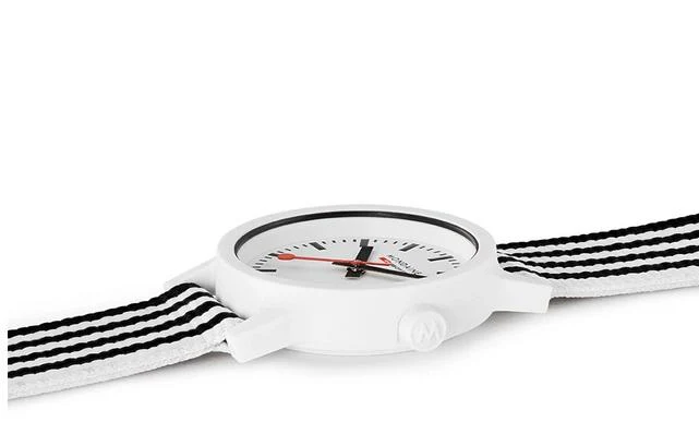Mondaine Essence Black and White Sustainable Watch 32mm