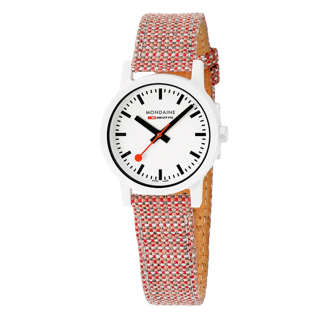 Mondaine Essence White Case Sustainable Watch 32mm