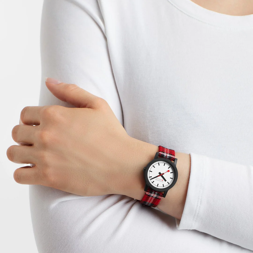 Mondaine Essence Dark Red Sustainable Watch 32mm