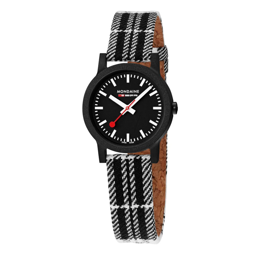 Mondaine Essence Black Sustainable Watch 32mm