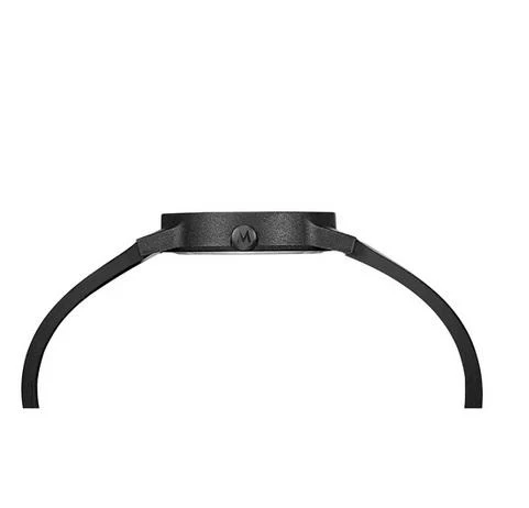Mondaine Essence Black Case Vegan Strap Sustainable Watch 32mm