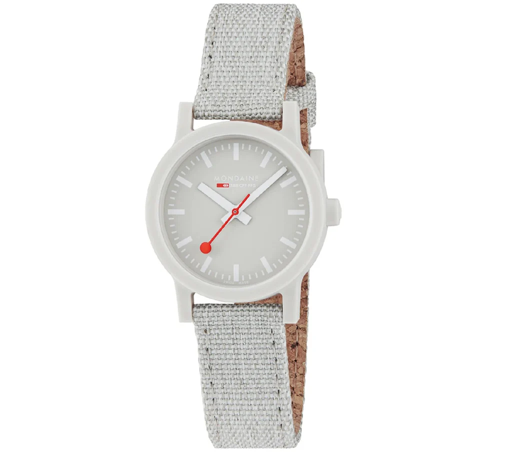 Mondaine Essence Grey Case Sustainable Watch 32mm