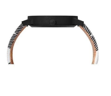 Mondaine Essence Large Black Vegan Sustainable Watch 41mm