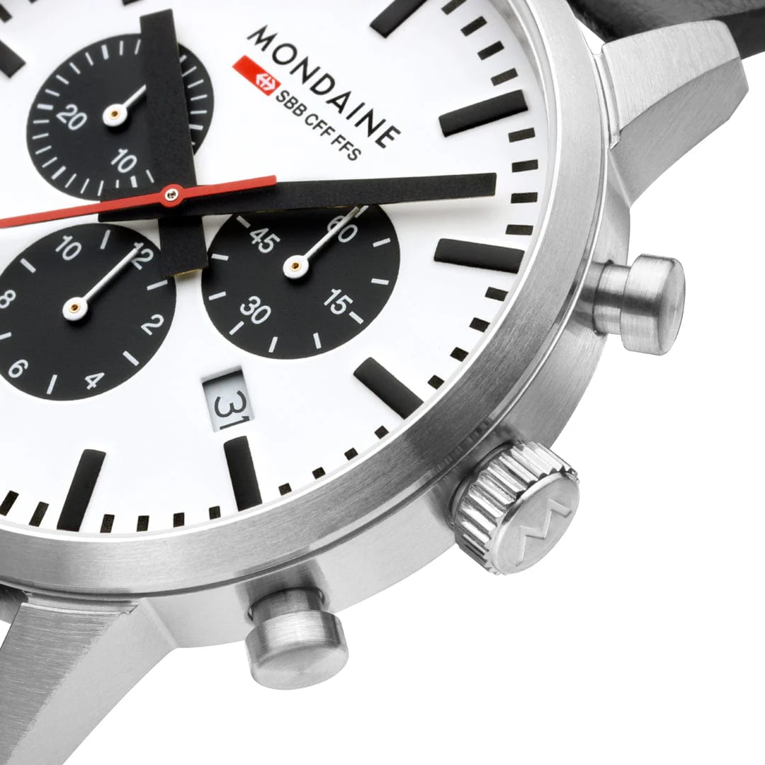 Mondaine Chronograph NEO Panda 41mm – Russell Jewellers