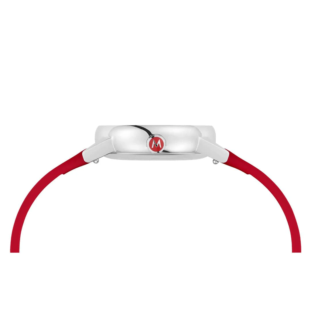 Mondaine EVO2 Red Vegan Leather 30mm