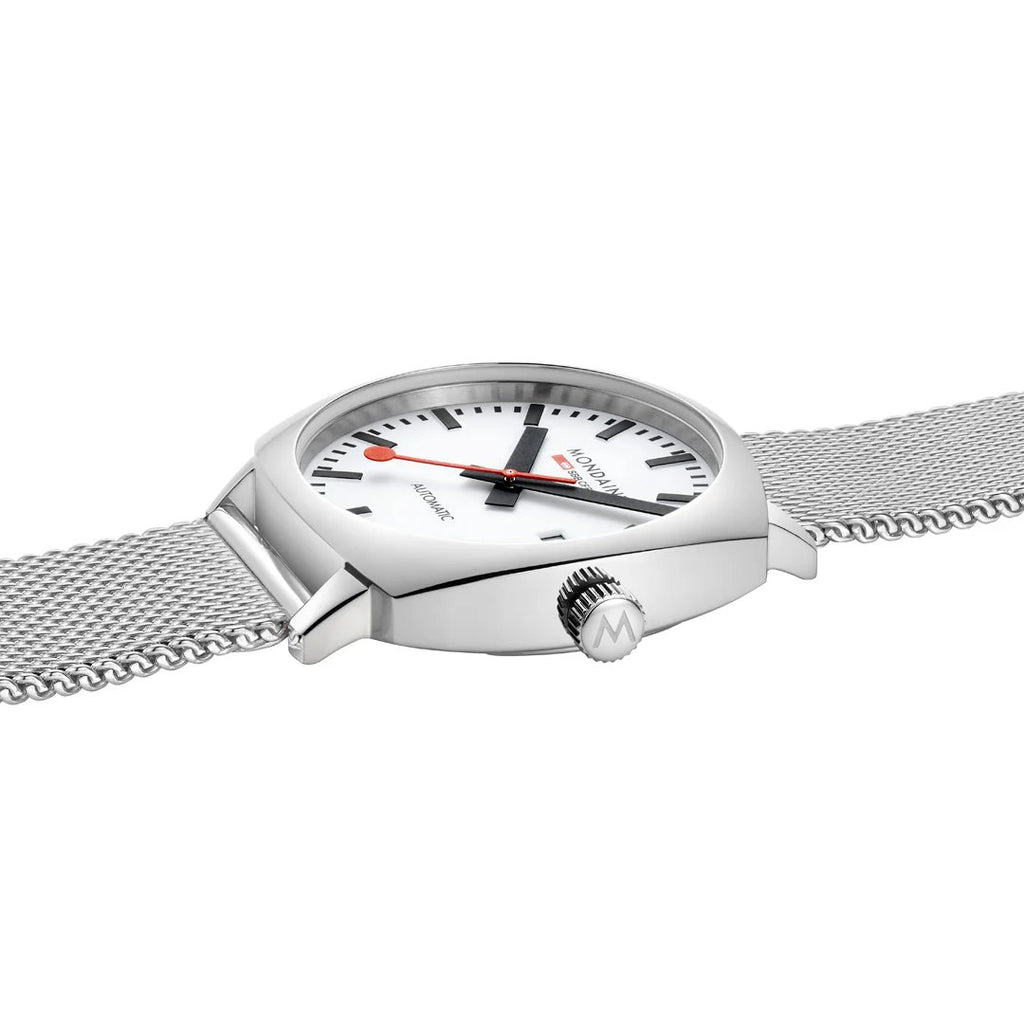 Mondaine Automatic Cushion 39mm on Mesh Bracelet