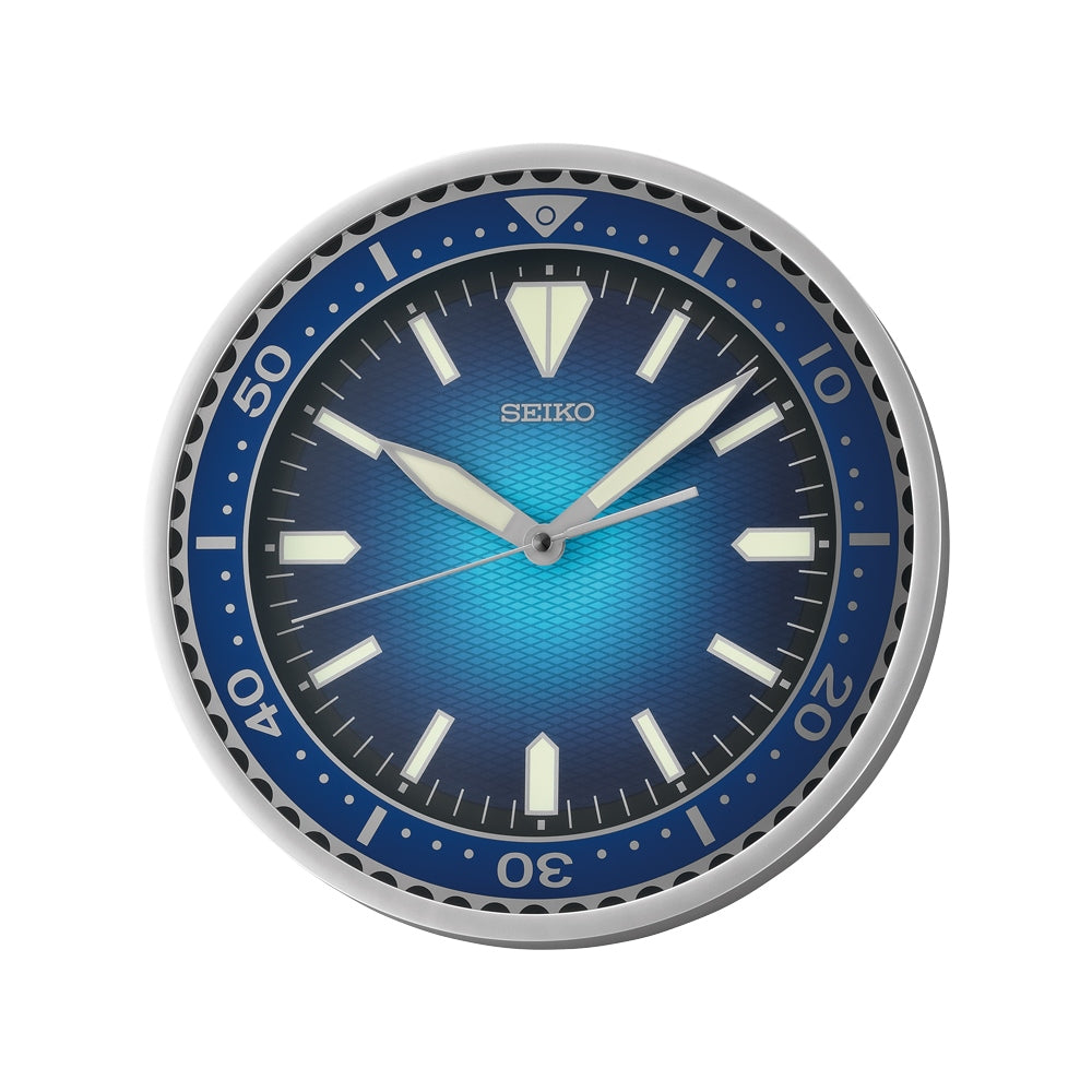 Seiko Diver Wall Clock Blue QXA791A Russell Jewellers