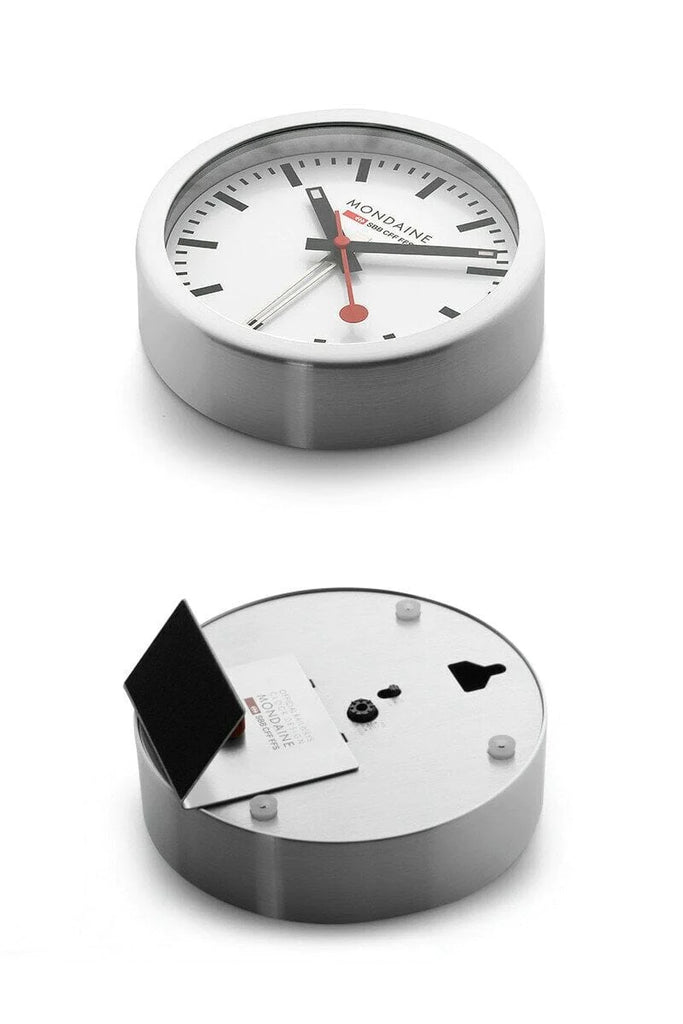 Mondaine Table and Alarm Clock 125mm