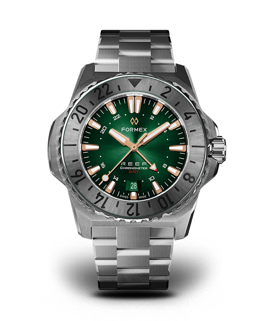 Formex Reef GMT Green with Rose Gold