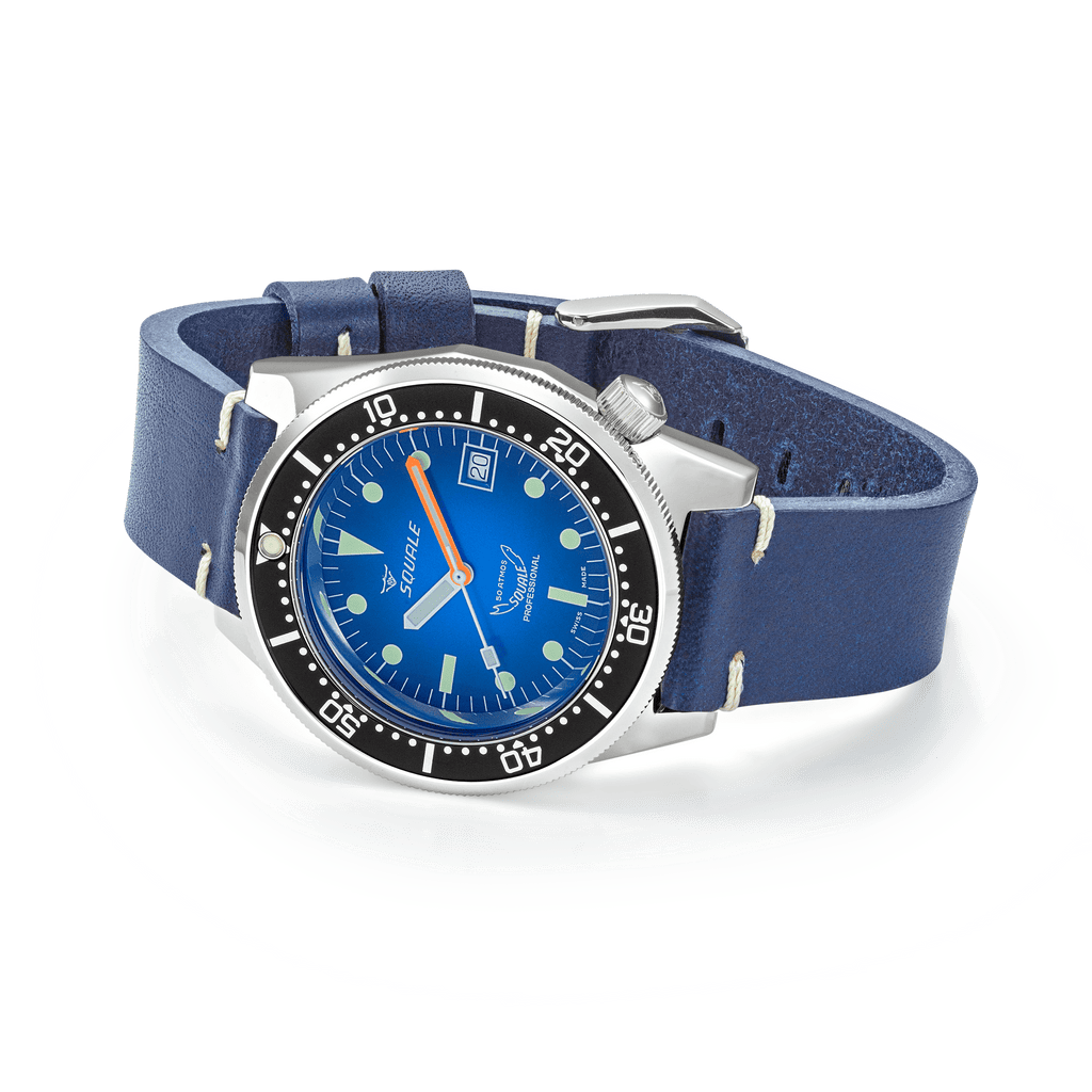 Squale 1521 Blue Ray Leather