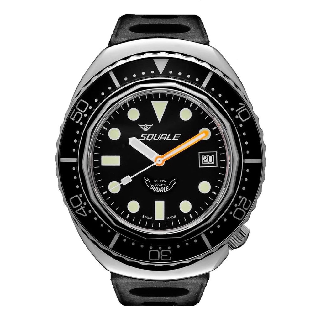 Squale 2002 Black Round Dots Rubber