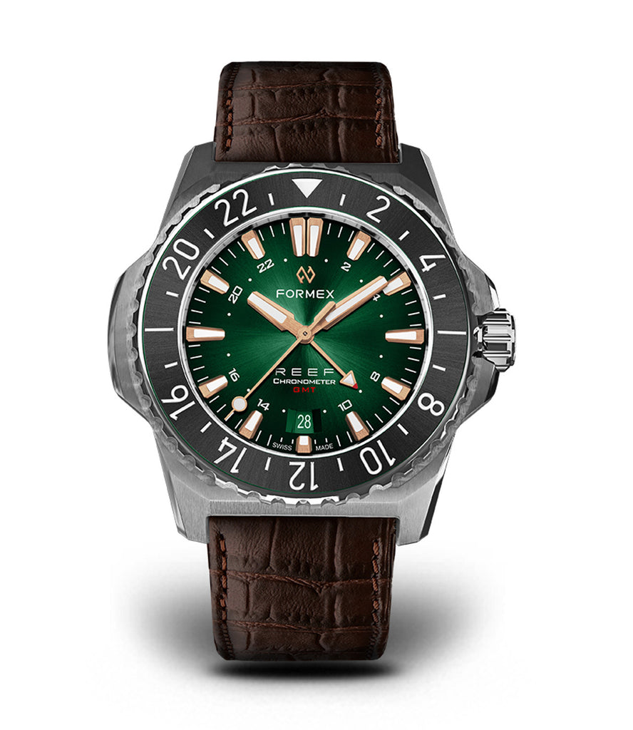 Formex Reef GMT Green with Rose Gold