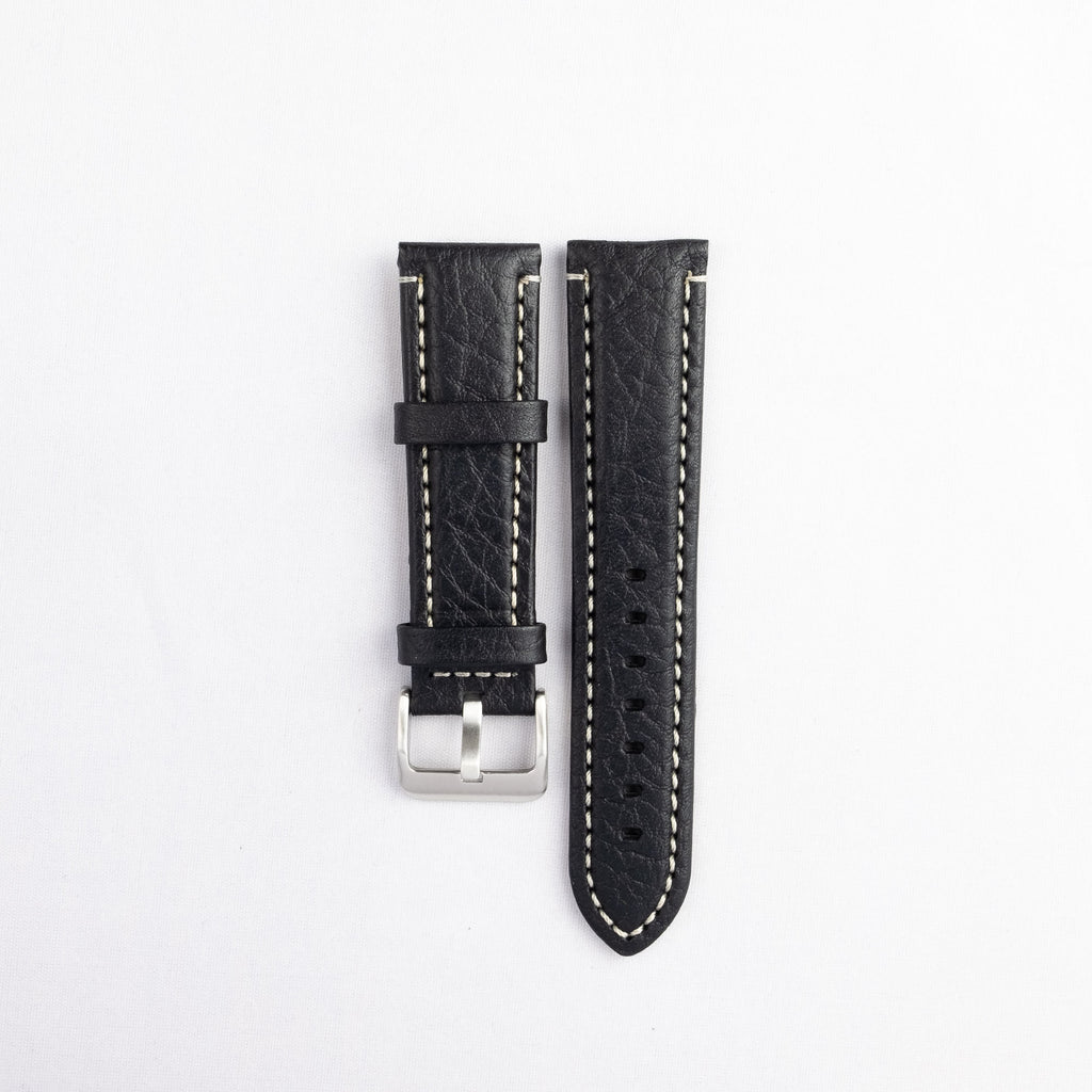Padded Stitched Italian Leather Strap