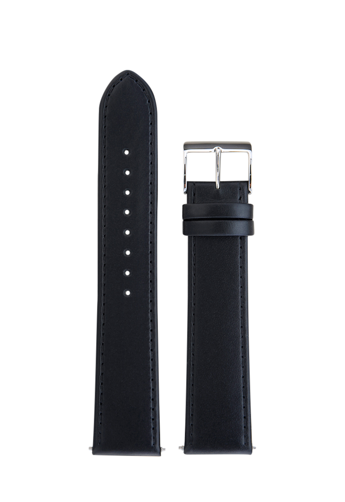 Junghans 20mm Black Leather Strap