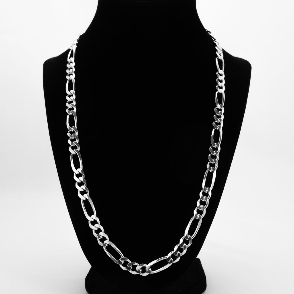 7mm 925 Sterling Silver Figaro Chain