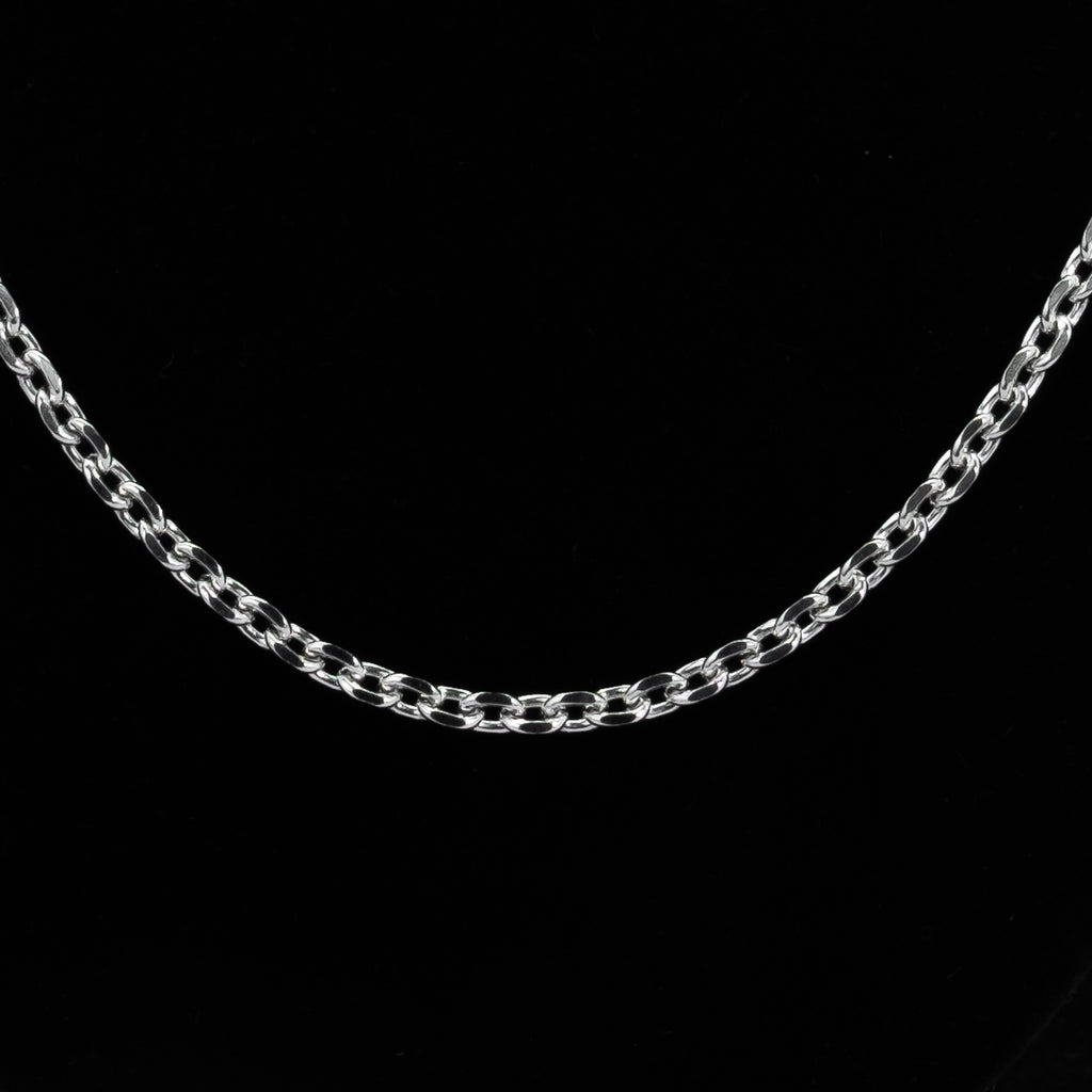 2mm 925 Sterling Silver Cable Link Chain