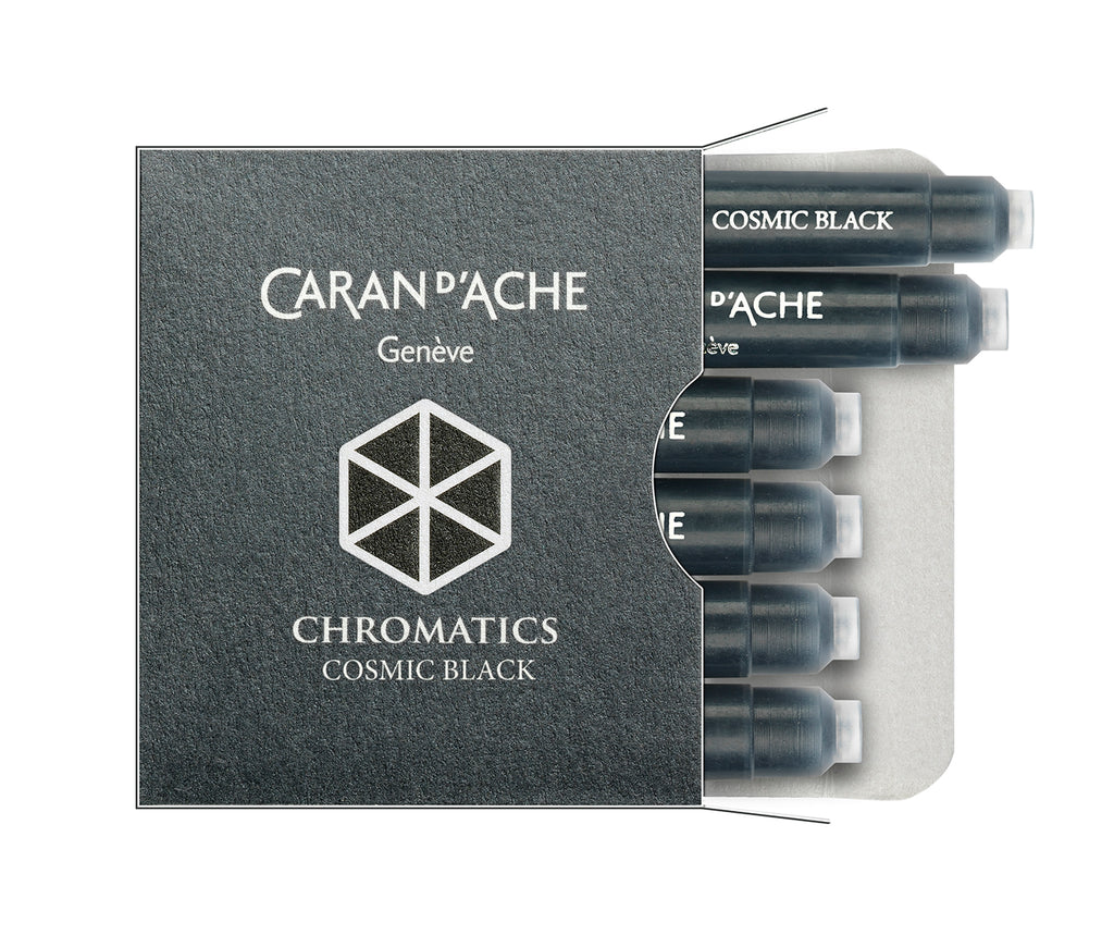 Caran d’Ache Ink Cartridge Cosmic Black (12 cartridges)