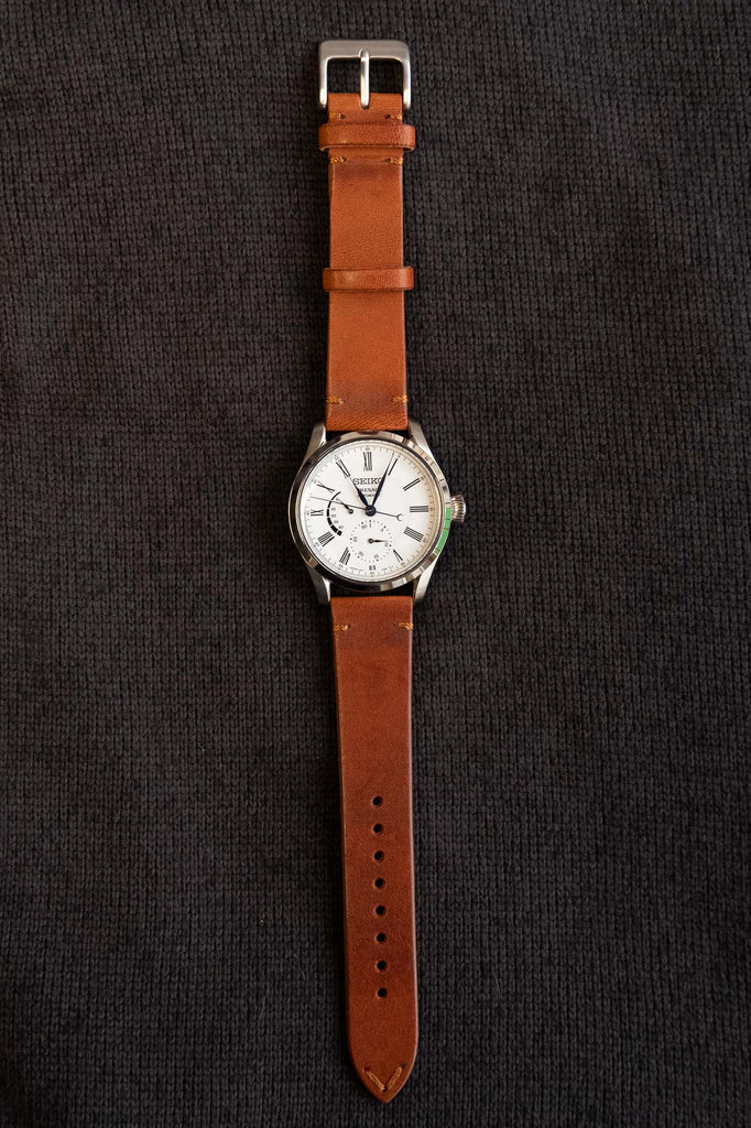 Vintage Leather Strap with Stitching