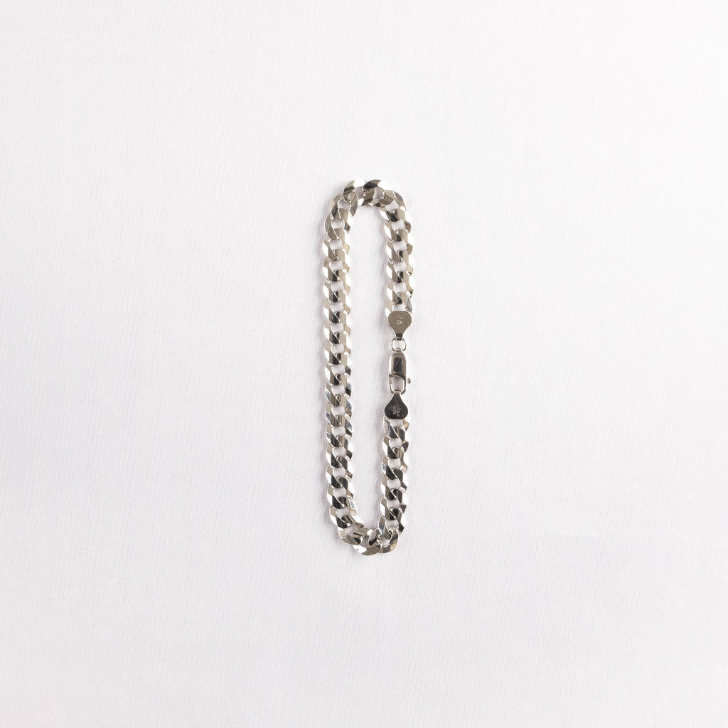 7mm 925 Sterling Silver Cuban Curb Link Bracelet