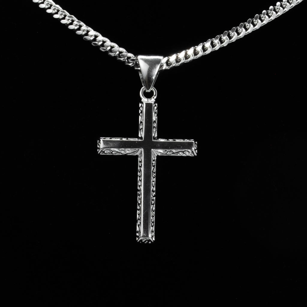 925 Sterling Silver Fancy Cross