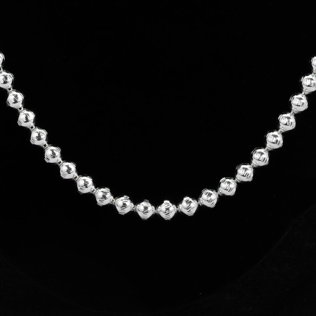 925 Sterling Silver Moon Ball Chain