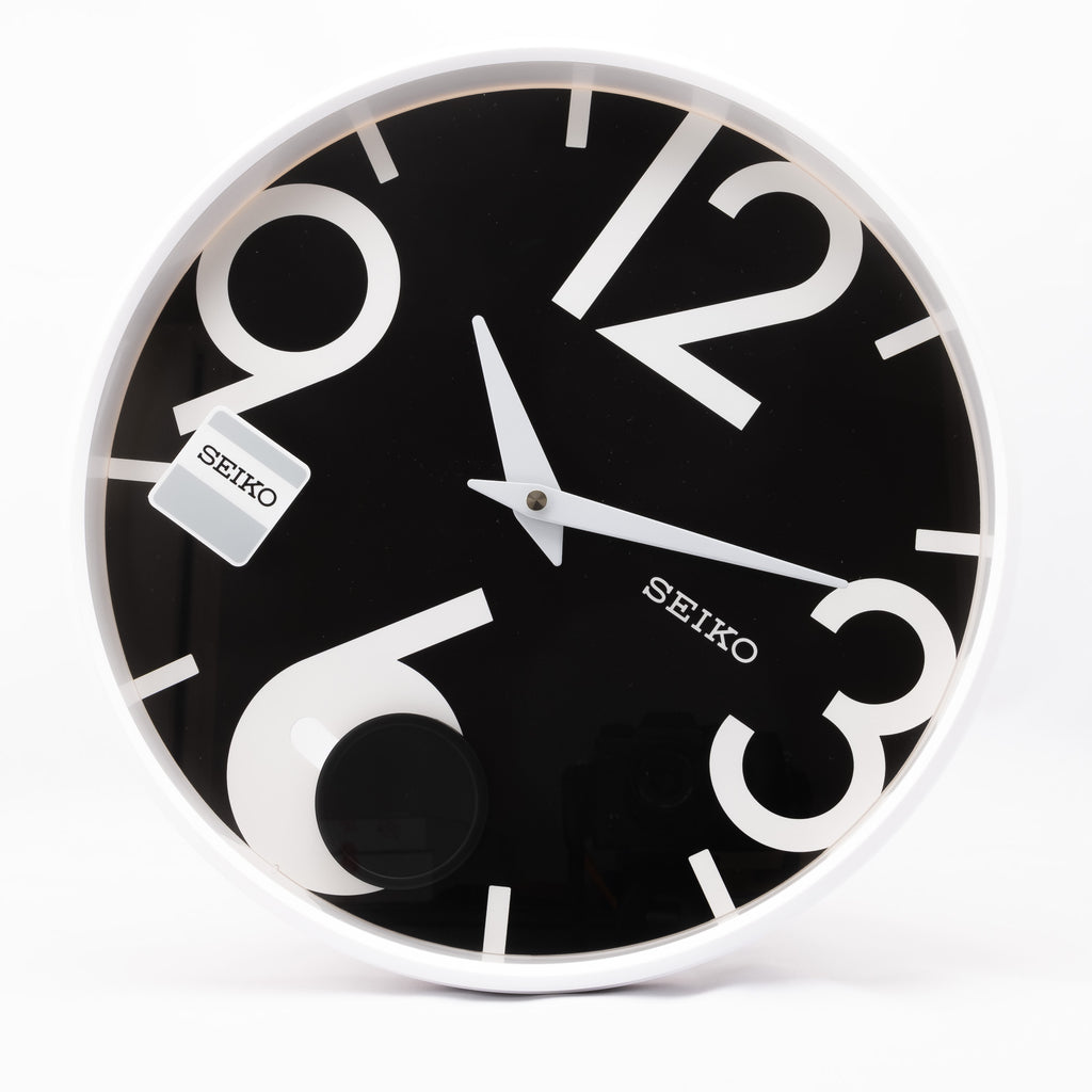 Seiko QXC239W Wall Clock with Pendulum