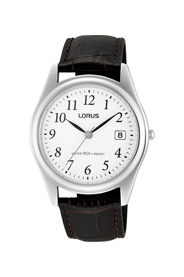 Lorus White Dial on Leather