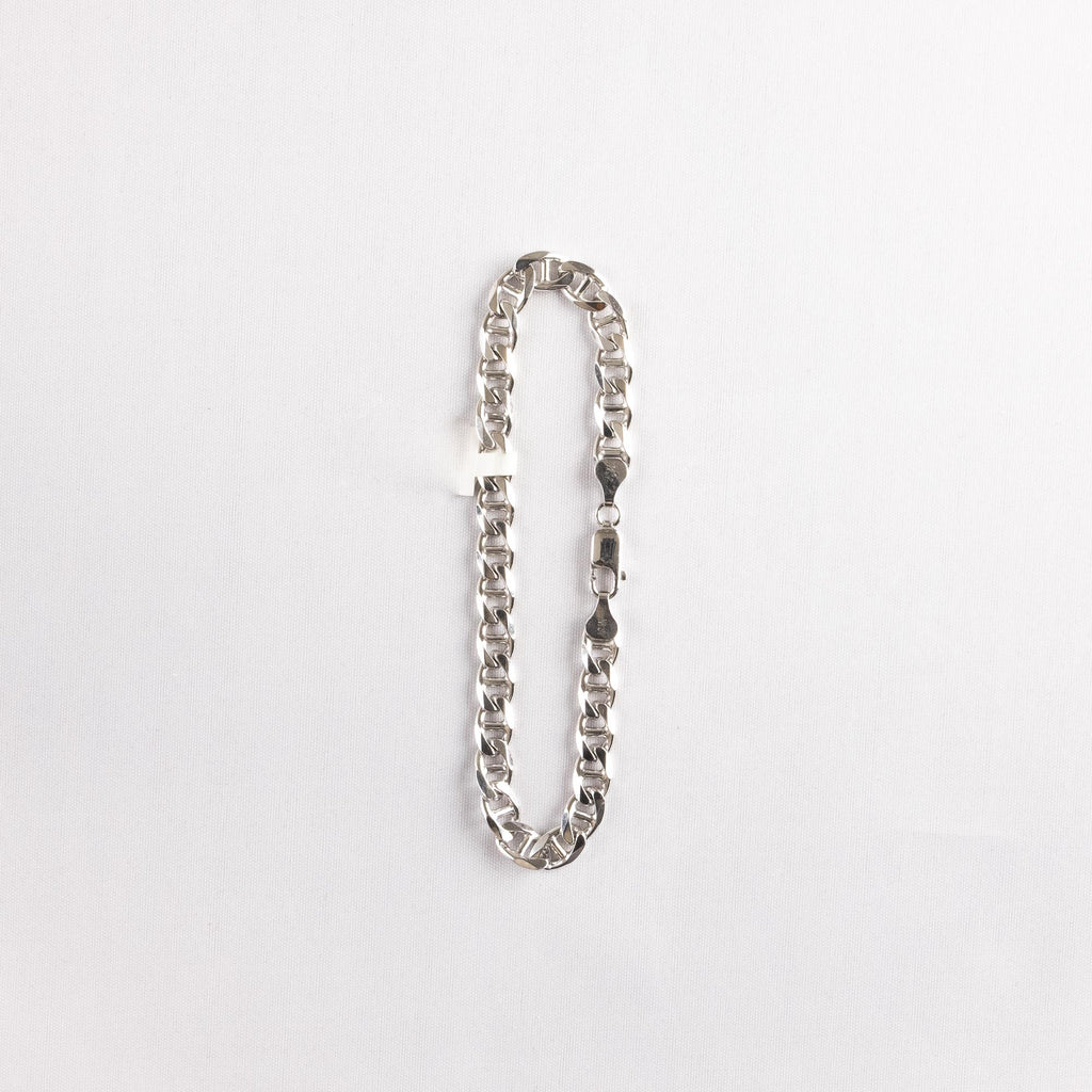 6mm 925 Sterling Silver Mariner Link Bracelet