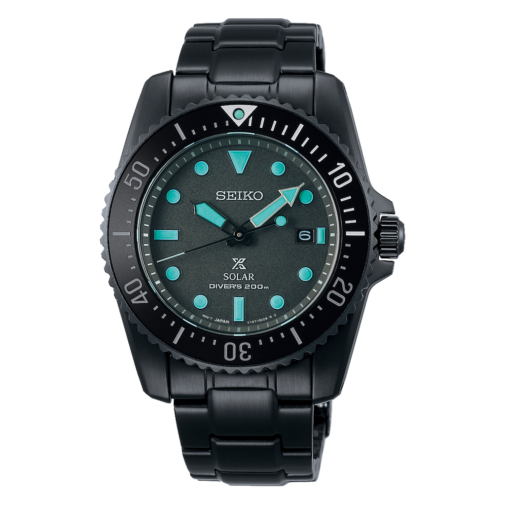 Seiko Prospex Solar Dive Watch Black Series Limited Edition SNE587