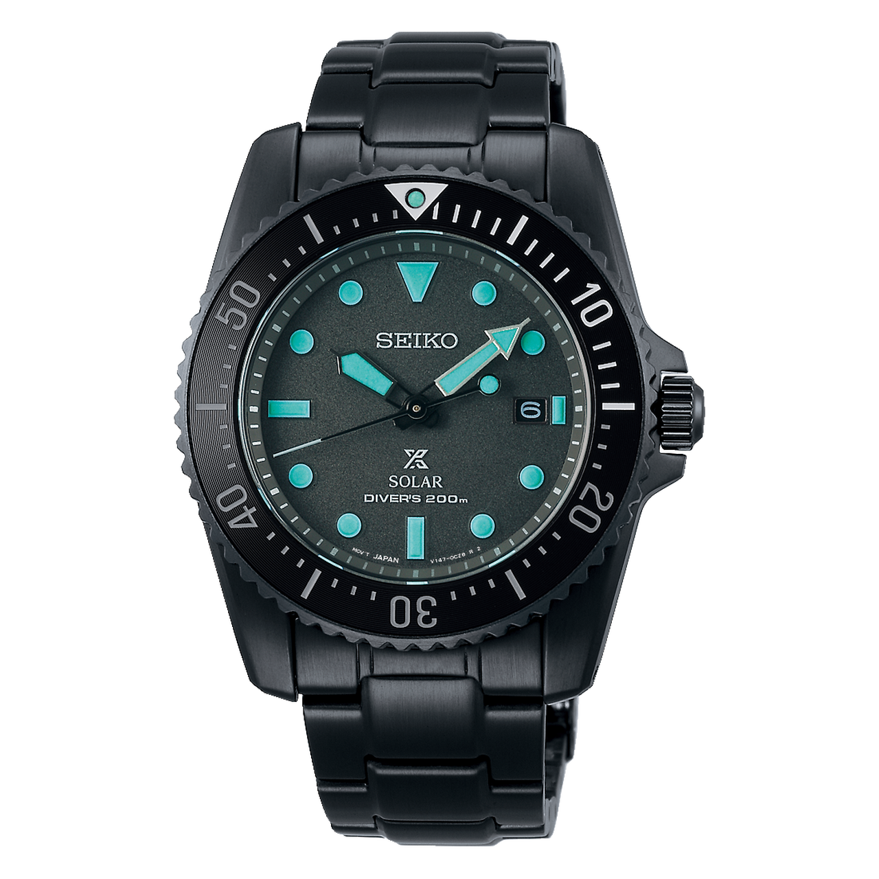 Seiko black solar watch on sale